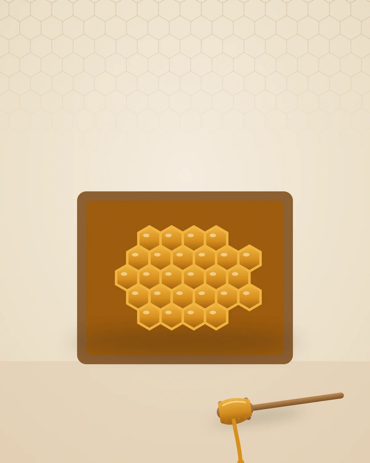 Raw Honeycomb jar